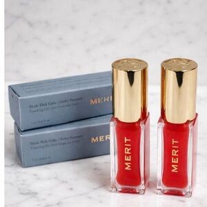 MERIT Shade Slick Gelée Tinted Lip Oil Set (2) – Brand New ✨ Clean Beauty